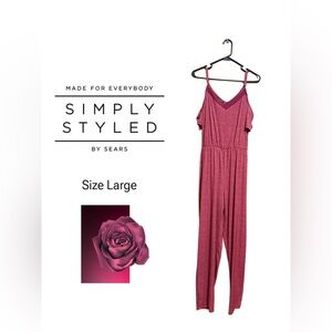 🌹 Simply Styled Cold-Shoulder Jumpsuit • Size Large 🌹